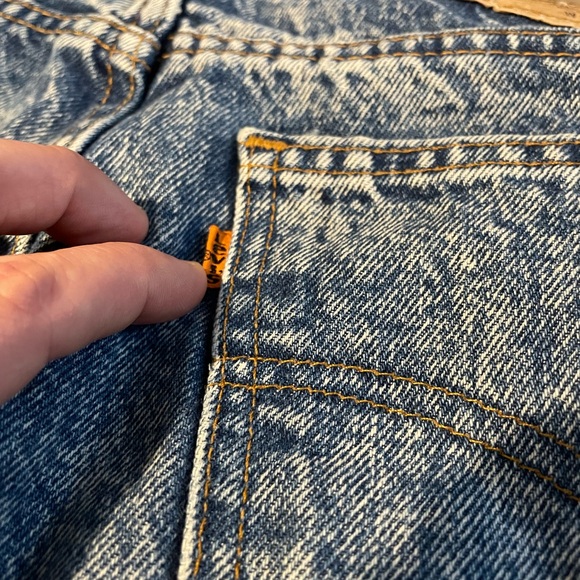 LEVIS MEN ORANGE TAB 505 ACID WASH RARE - Picture 5 of 5